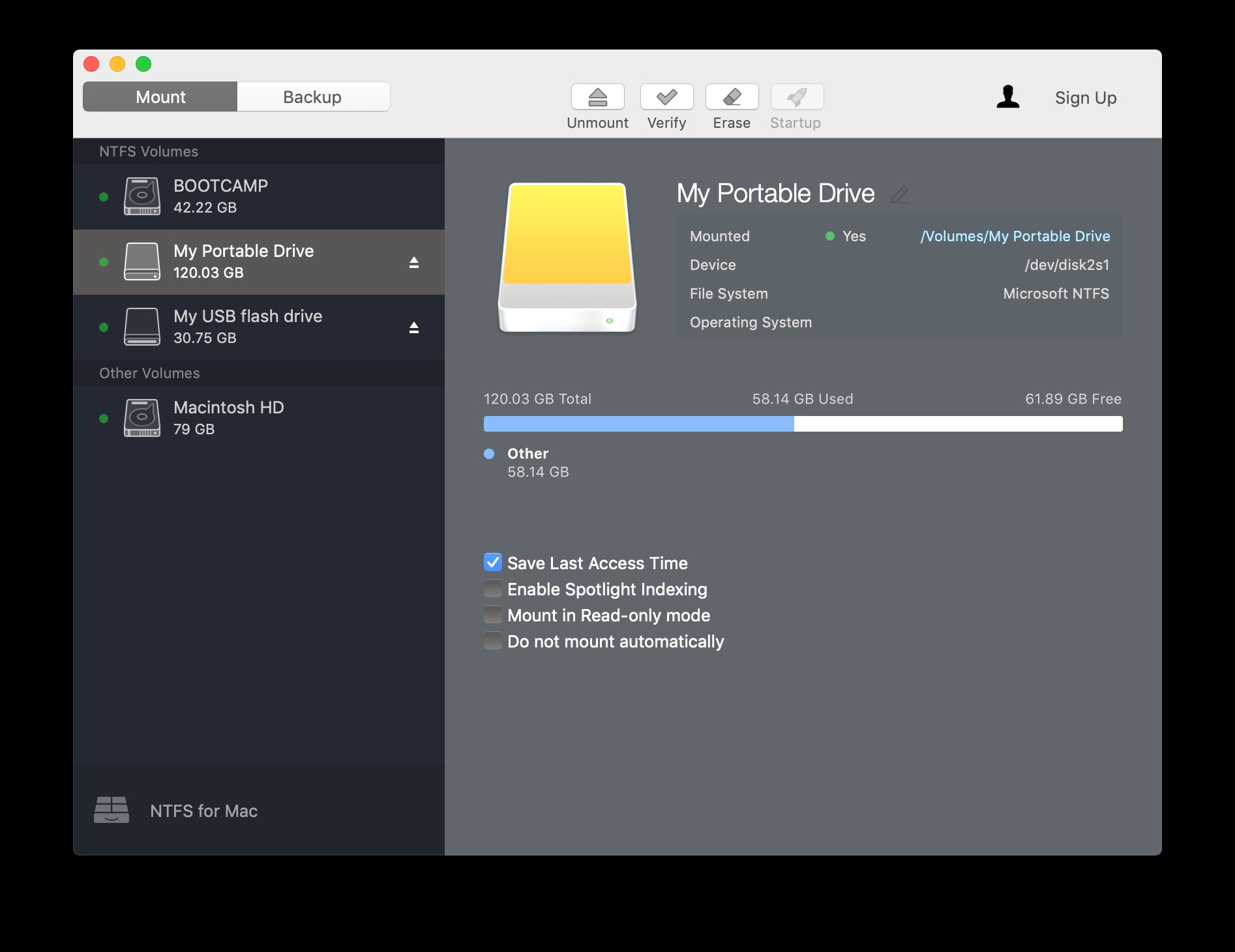 formatting a hard drive for mac on linux